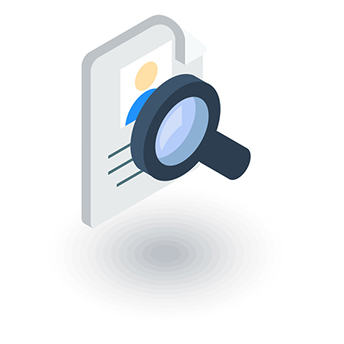 SEO magnifying glass.
